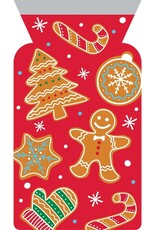 Creative Converting Cello Zipper Bag Gingerbread Man 12 ct