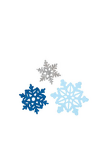 Unique Holiday Snowflake Mini Glitter Cutouts