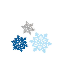 Unique Holiday Snowflake Mini Glitter Cutouts