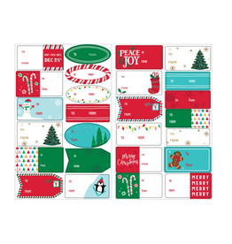 Amscan - Holiday Christmas Adhesive Labels (Pack of 150)