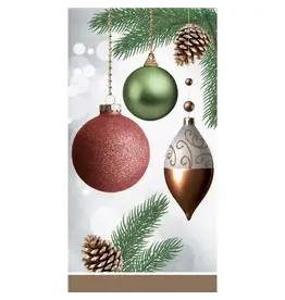 Creative Converting - Holiday Dazzling Ornaments Guest Towel 16 ct