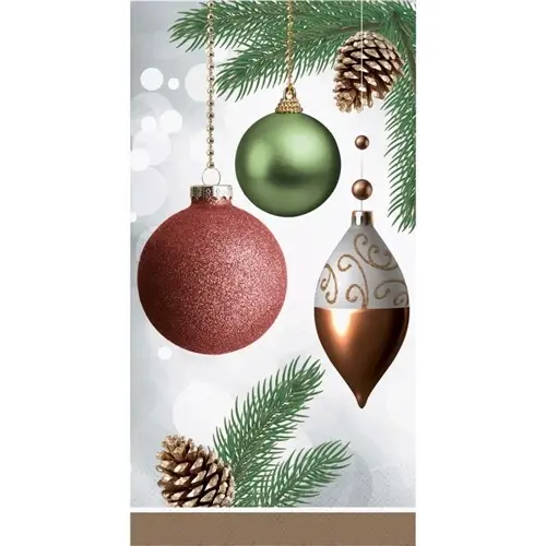 Creative Converting - Holiday Dazzling Ornaments Guest Towel 16 ct