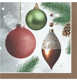 Creative Converting - Holiday Dazzling Ornaments Luncheon Napkins - 16 ct