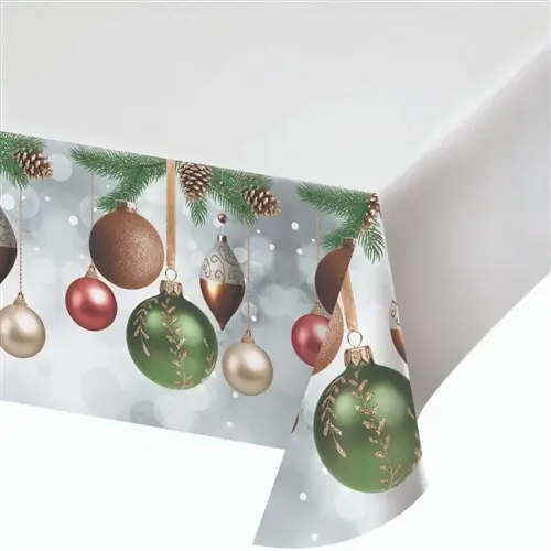 Creative Converting Dazzling Ornaments Paper Table Cover