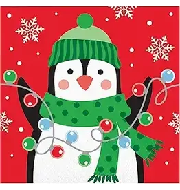 Creative Converting Christmas Cheer Beverage Napkin