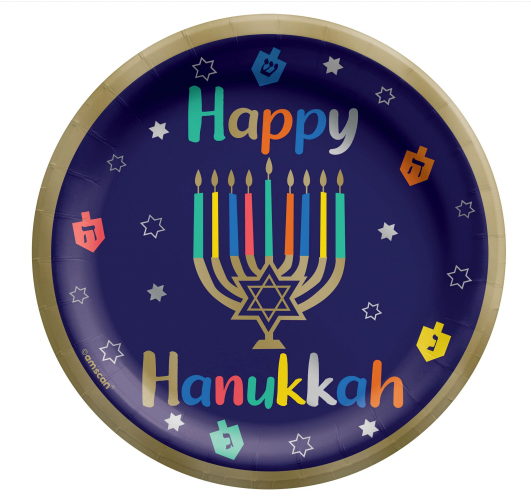 Amscan - Holiday Hanukkah Joy 6 3/4" Plates