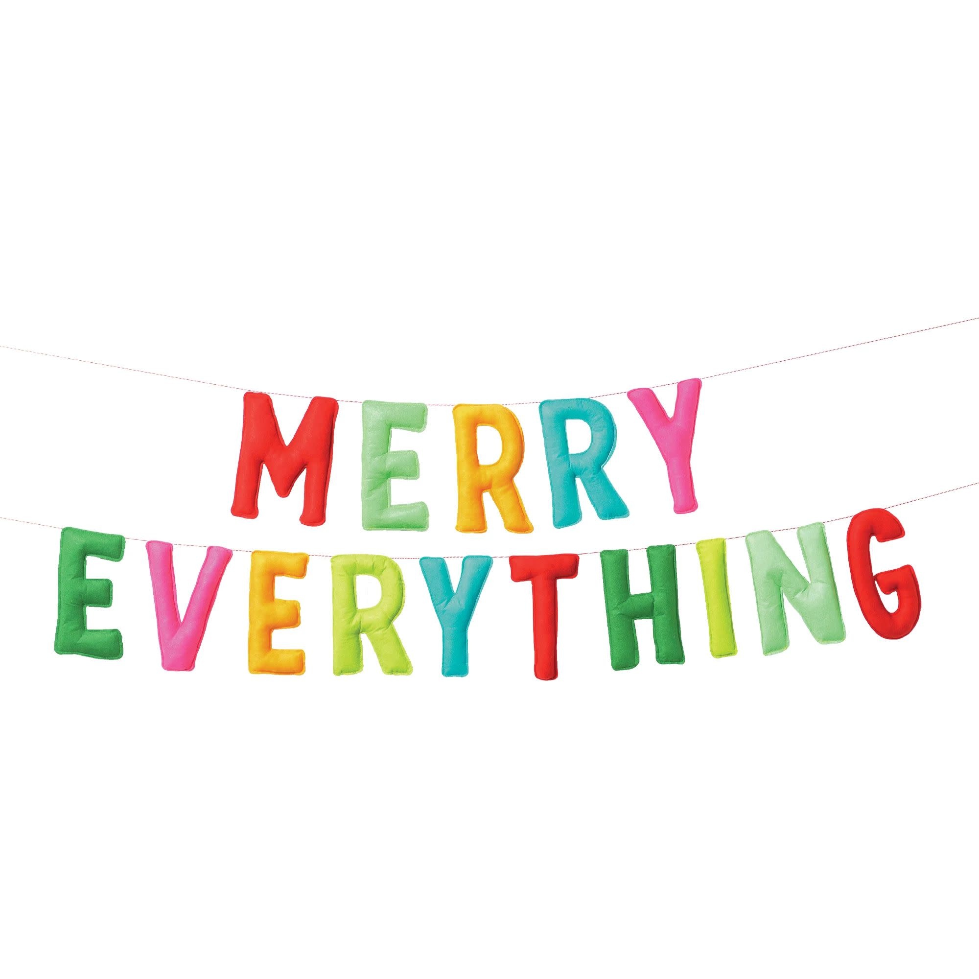 Amscan - Holiday Merry Everything Letter Banner  - 96"