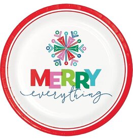 Creative Converting Merry Everything 9" Plate - 8 ct