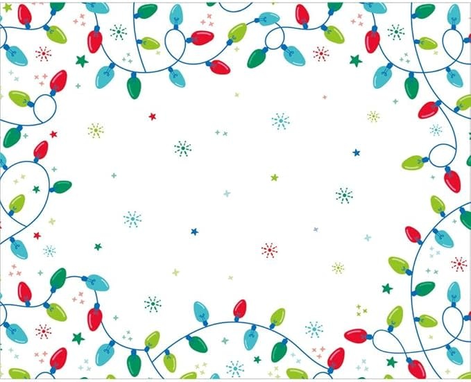 Creative Converting - Holiday Merry Everything Paper Placemats  12" x 15" - 12 ct