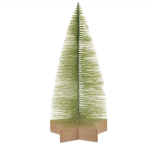 Amscan - Holiday Bottle Brush Tree w/ Star Base, 10"