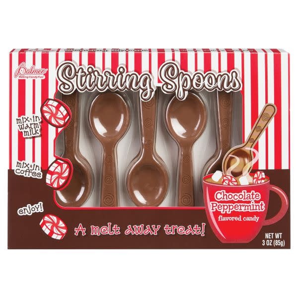 Kelli's Gifts Chocolate Peppermint Stirring Spoons