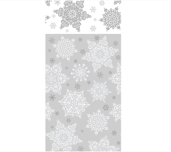 Amscan - Holiday Shining Season Plastic Table Cover - 3pk