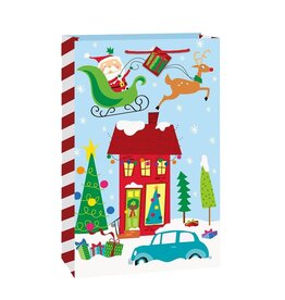 Unique Colorful Santa Super Jumbo Gift Bag