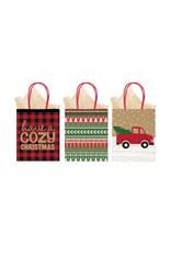 Amscan - Holiday Cozy Christmas Vertical Bags - Multi-Pack