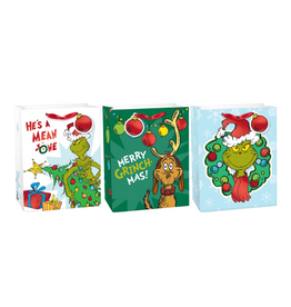 Amscan - Holiday Grinch Medium Multipack Gift Bags