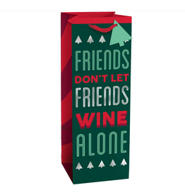 Amscan - Holiday Friends Don't Let Friends - Bottle Bag