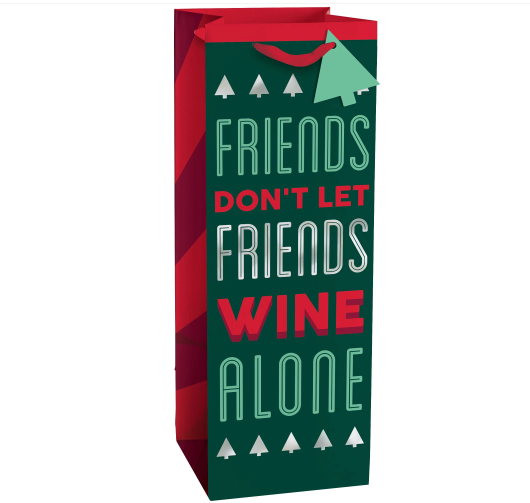 Amscan - Holiday Friends Don't Let Friends - Bottle Bag