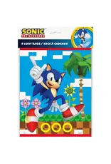 Unique Sonic the Hedgehog Loot Bags  8ct