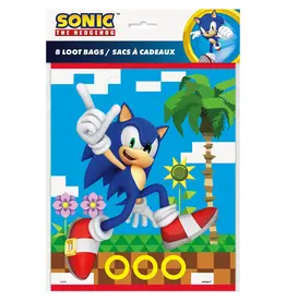Unique Sonic the Hedgehog Loot Bags  8ct