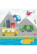 Creative Converting Transportation Time Lunch Napkin