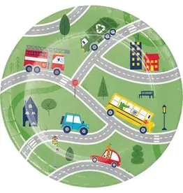 Creative Converting Transportation Time 7" Plate