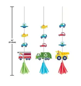 Creative Converting Transportation Time  Hanging Cutouts