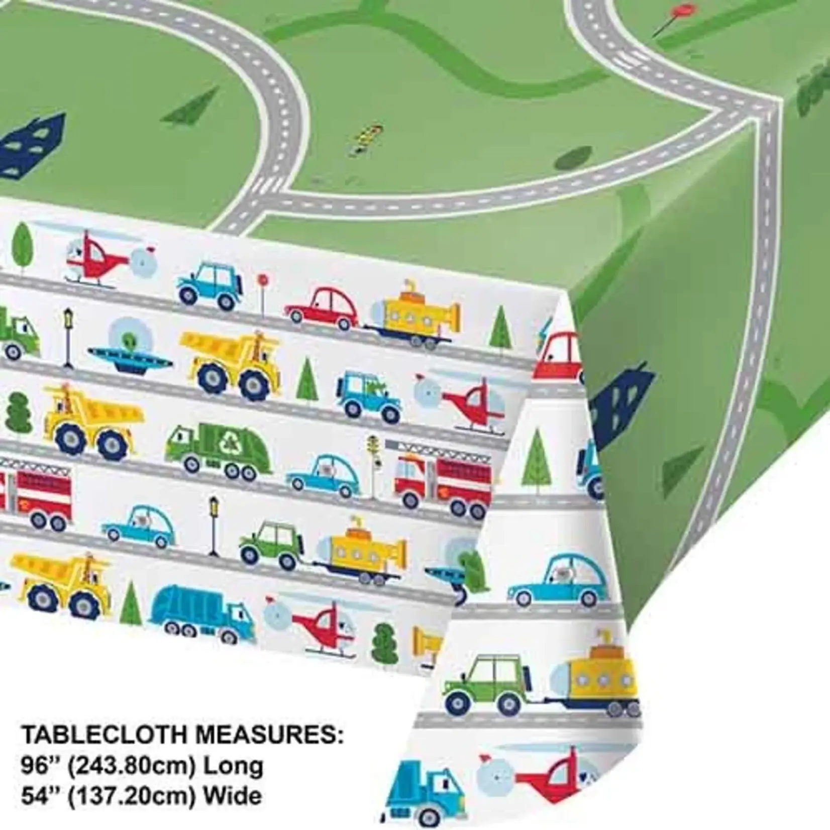 Creative Converting Transportation Time Tablecover