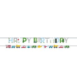 Creative Converting Transportation Time Birthday Banner