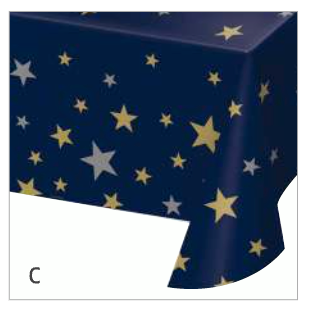 Creative Converting Starry Night  Tablecover