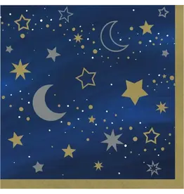 Creative Converting Starry Night Lunch Napkins - 16ct