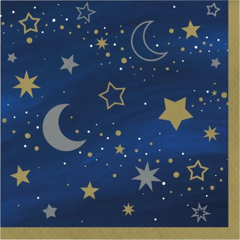 Creative Converting Starry Night Lunch Napkins - 16ct