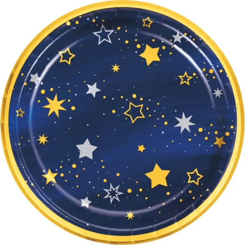 Creative Converting Starry Night 9" Plates - 8ct