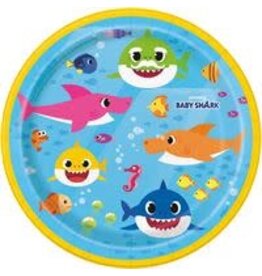 Unique Baby Shark - 7" Plate - 8ct