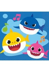 Unique Baby Shark - Beverage Napkins  - 16ct