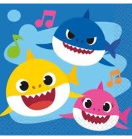 Unique Baby Shark - Beverage Napkins  - 16ct