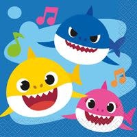 Unique Baby Shark - Beverage Napkins  - 16ct