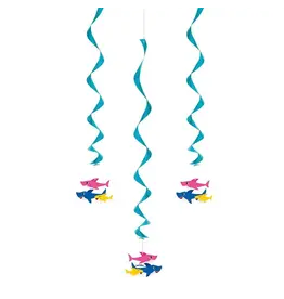 Unique Baby Shark - Hanging Swirl Decorations