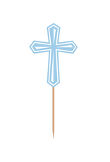 Communion Cross Party Picks - Blue