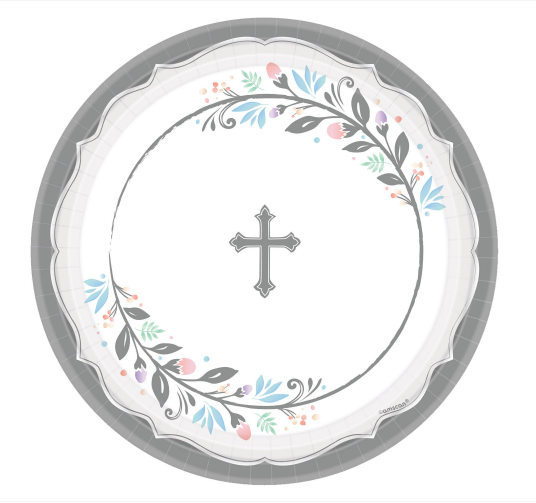 Holy Day Round Plates, 10 1/2" - 18 ct