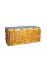 US Toy Natural Luau Table Skirt With Flowers