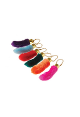 US Toy Fake Rabbits Foot Keychain