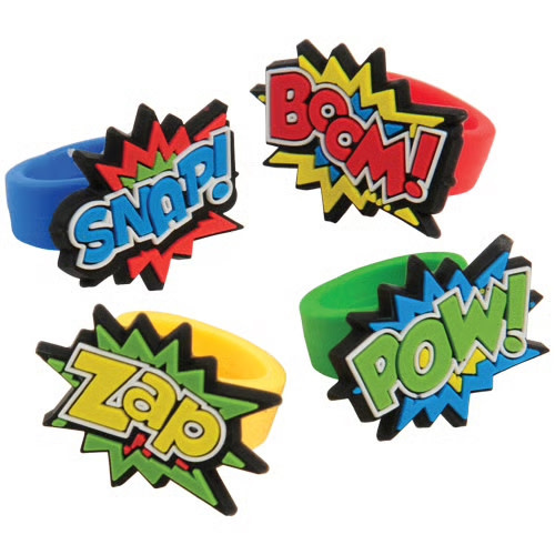 US Toy Superhero Rubber Rings
