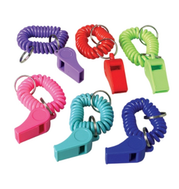 US Toy Coil Bracelet Whistle Key Chains