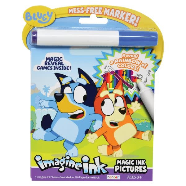 Kelli's Gifts Imagine Ink Mess-Free Game Book - Bluey