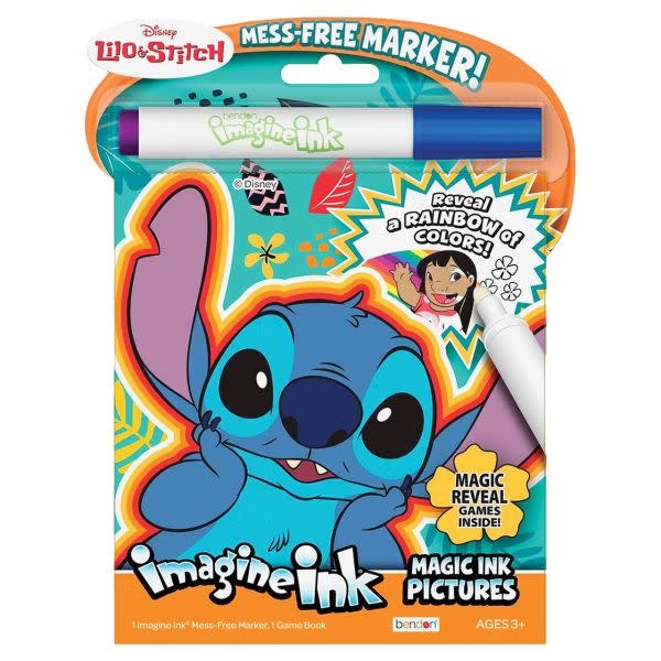 Kelli's Gifts Imagine Ink Mess-Free Game Book - Lilo & Stitch