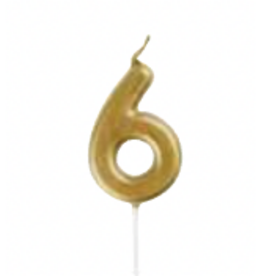 Unique Mini Gold Pick Candle #6