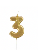 Unique Mini Gold Pick Candle #3
