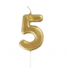 Unique Mini Gold Pick Candle #5