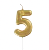 Unique Mini Gold Pick Candle #5