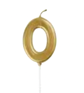 Unique Mini Gold Pick Candle #0